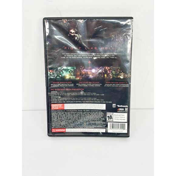 DOOM PC DVD-ROM 2016 Complete with Case and Disc - Picture 3 of 6